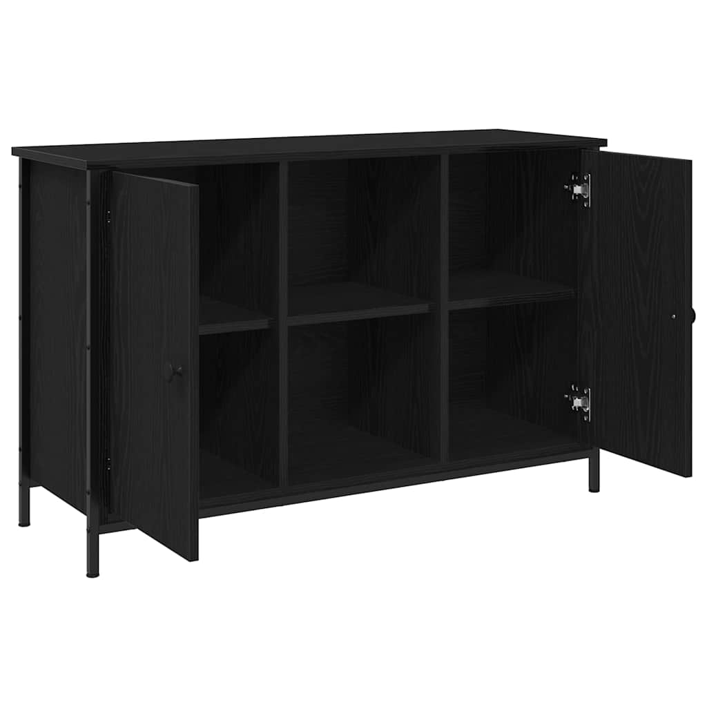 TV Cabinet Black oak 101 x 35 x 65 cm Engineered wood